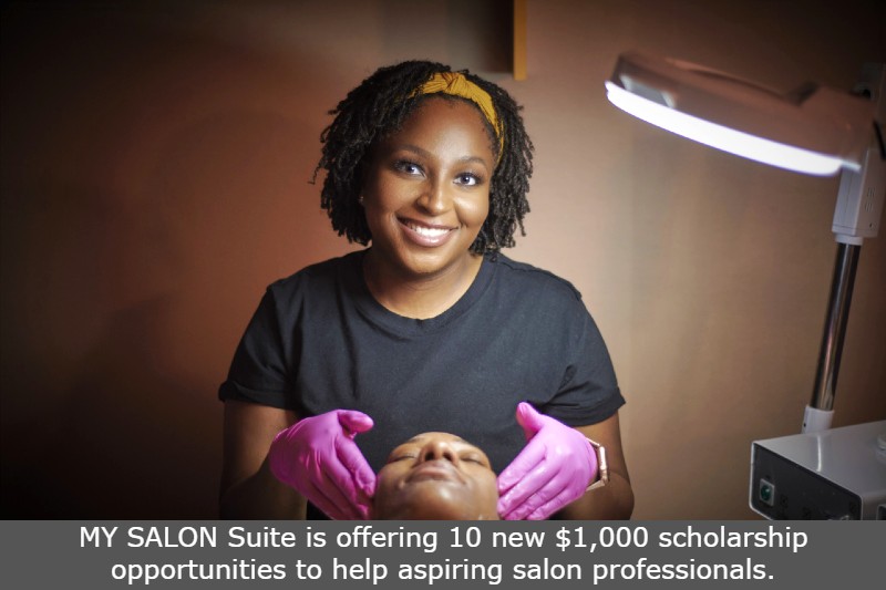 MY SALON Suite is offering 10 new $1,000 scholarship opportunities to help aspiring salon professionals.