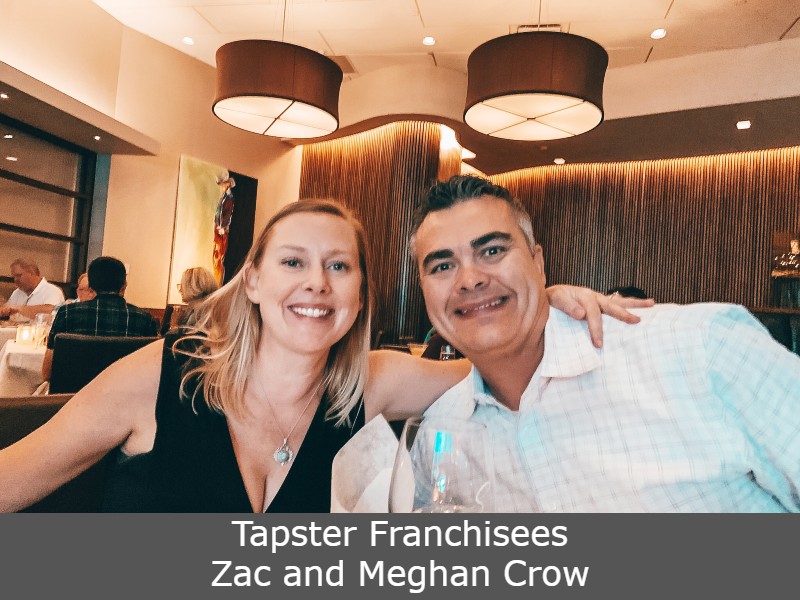 Tapster Franchisees Zac and Meghan Crow