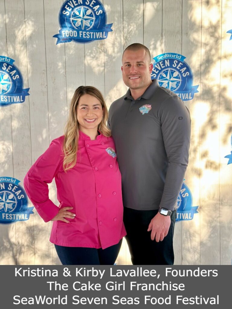 The Cake Girl Franchise Kristina & Kirby Lavallee At SeaWorld Seven Seas Food Festival