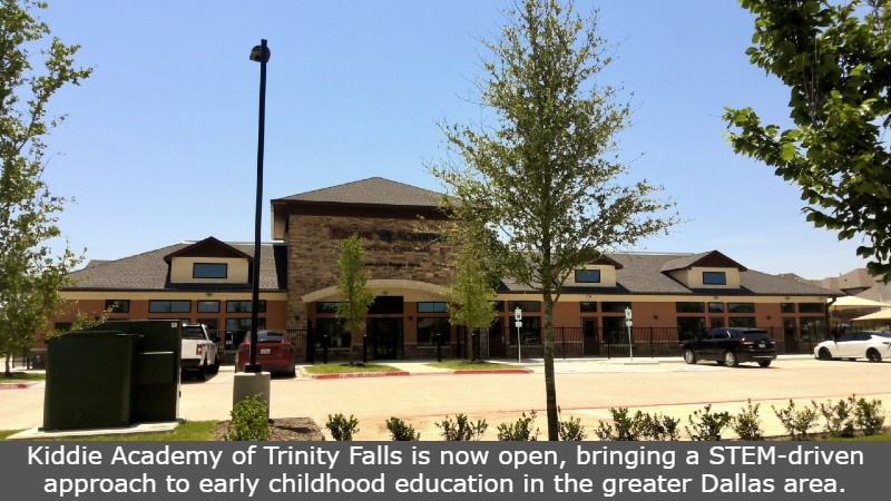 Kiddie Academy of Trinity Falls is now open, bringing a STEM-driven approach to early childhood education in the greater Dallas area.