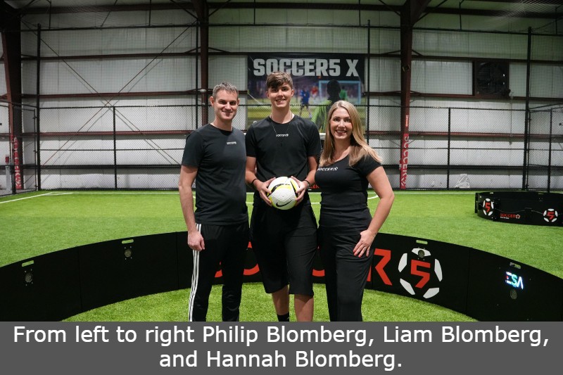 From left to right Philip Blomberg, Liam Blomberg, and Hannah Blomberg.