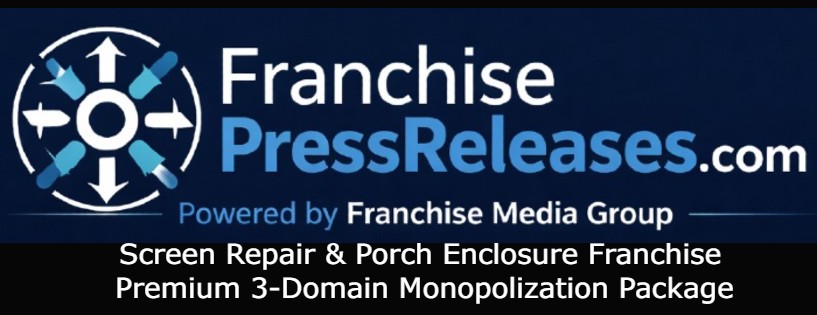 Screen Repair & Porch Enclosure Franchise – Premium 3-Domain Monopolization Package