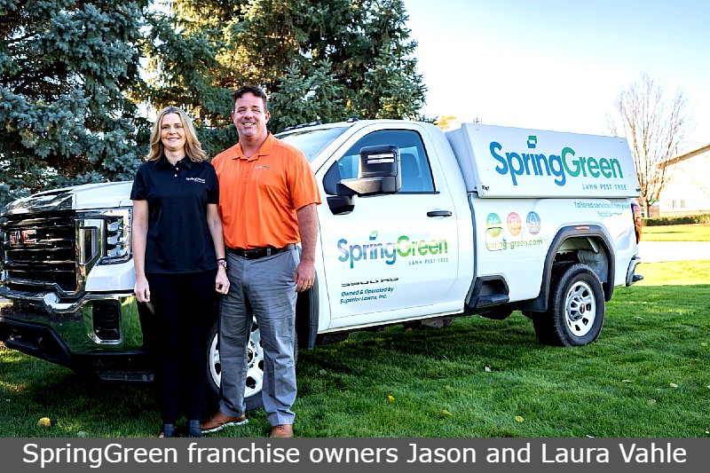 SpringGreen franchise owners Jason and Laura Vahle