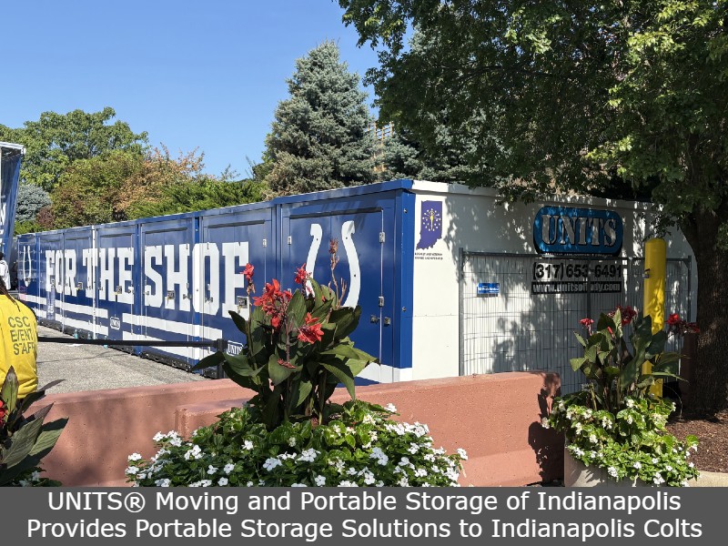 UNITS® Moving and Portable Storage of Indianapolis Provides Portable Storage Solutions to Indianapolis Colts